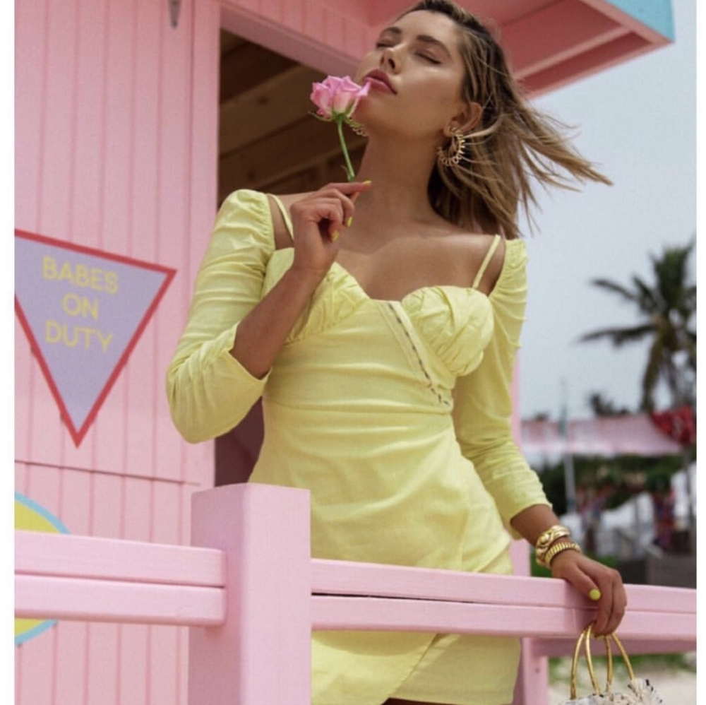 Majorelle yellow micha dress